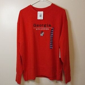 Champion Red Georgia Bulldogs Crewneck Sweatshirt